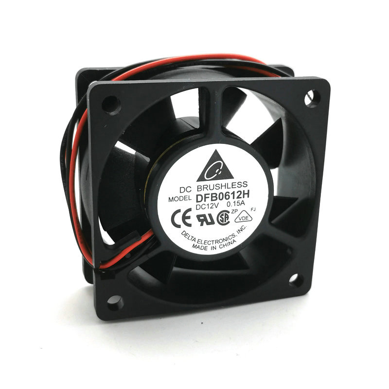 Original DELTA DFB0612H Cooling Fan 12V 0.15A 1.8W 2wires DFB0612H Fans